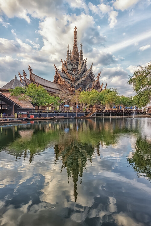 Poster Wooden Temple