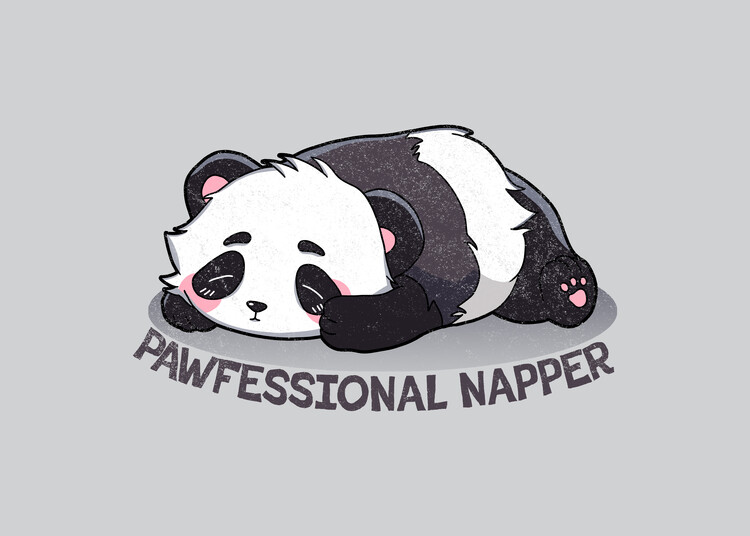 Poster Pawfessional napper panda
