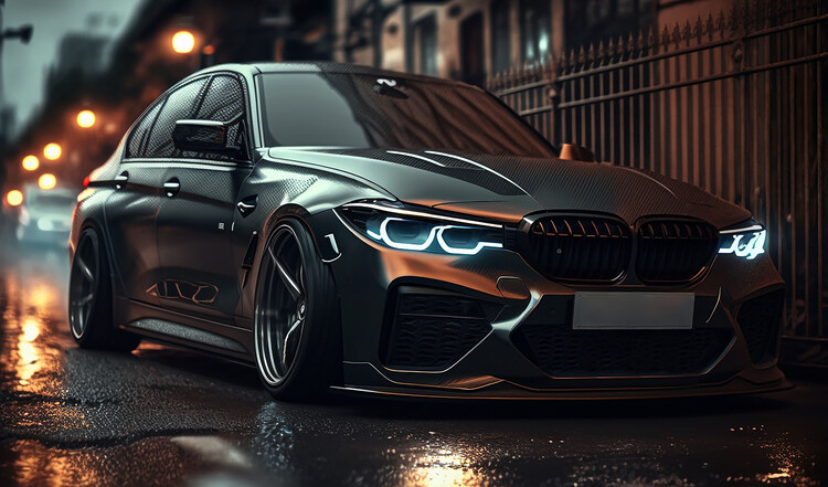 Poster Silver sportcar