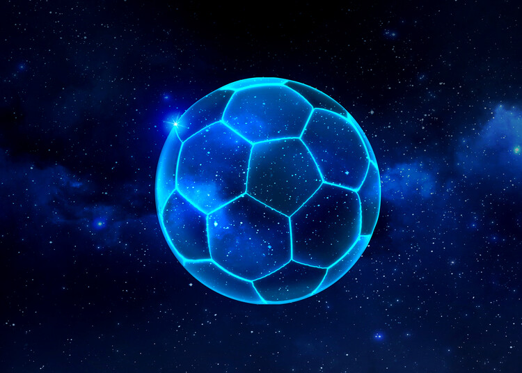 Poster Cosmic soccer ball