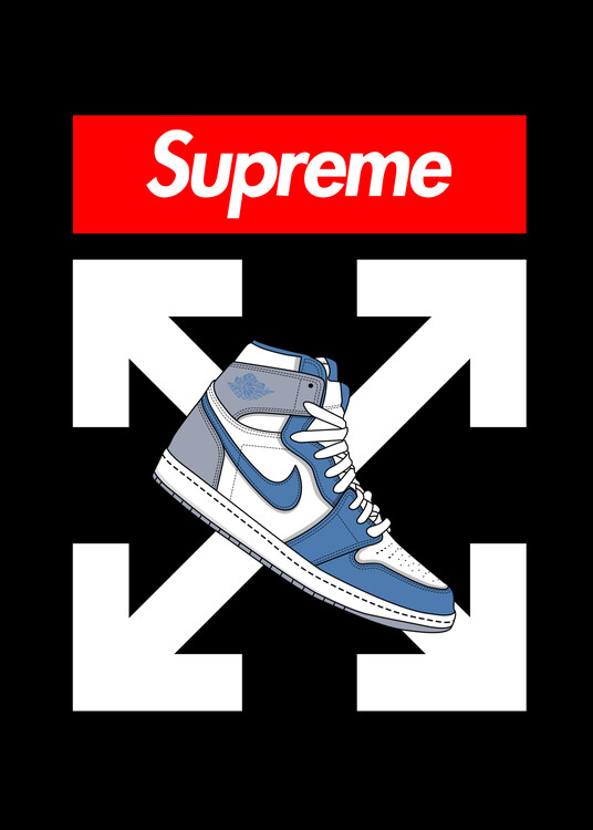 Poster Sneakers off white.