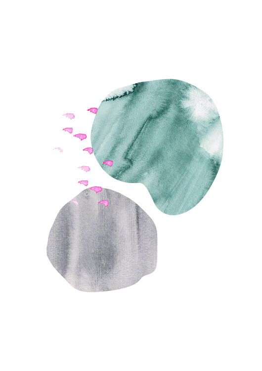Poster Bay two watercolor