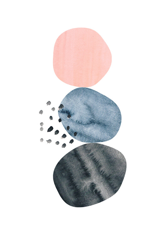 Poster Bay three watercolor
