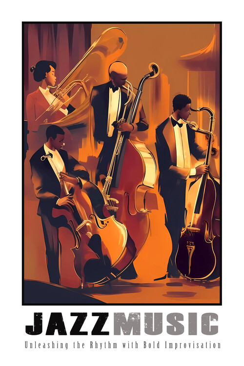 Poster JAZZ MUSIC | Unleashing the Rhythm with Bold Improvisations