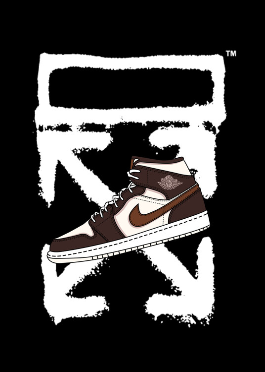 Poster Sneakers Art Fashion.