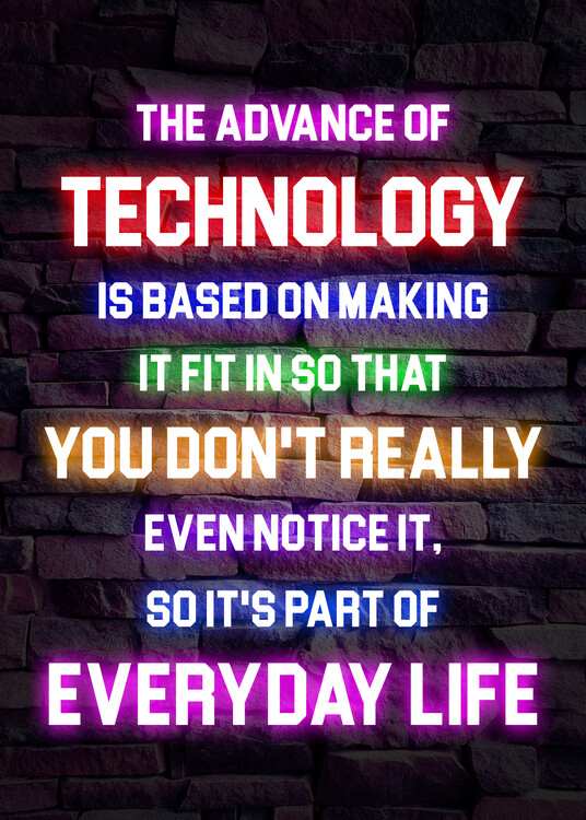Poster The Advance of Technology - The Power of Technology