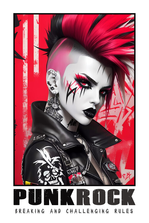 Poster PUNK ROCK | Breaking and Challenging Rules