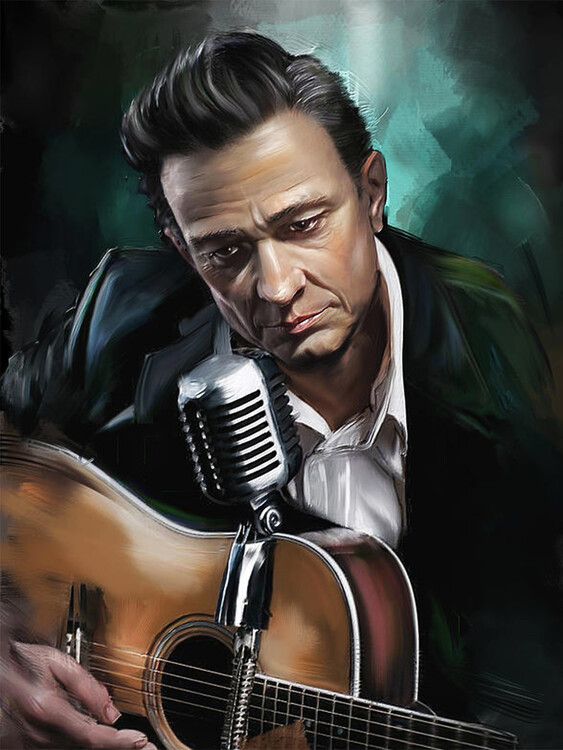 Obraz na plátně GUITARIST J. CASH