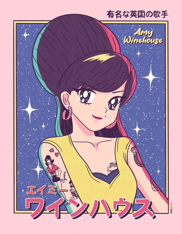 Poster Amy Winehouse Anime
