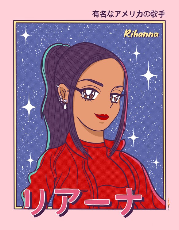 Poster Rihanna Anime