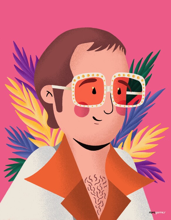 Poster Elton John Portrait