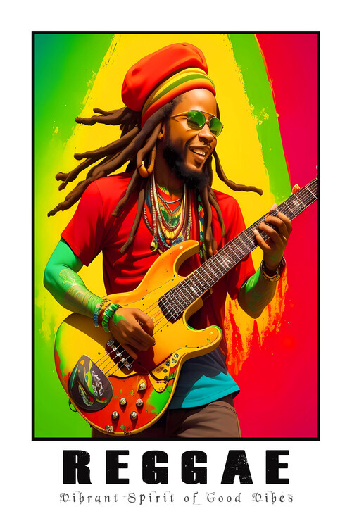 Poster REGGAE Music | ' Vibrant Spirit of Good Vibes '
