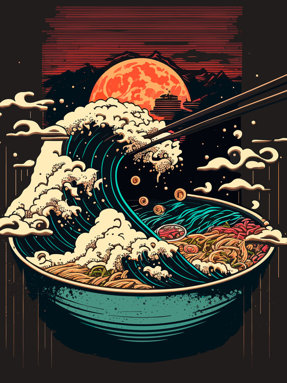 Poster Japanese ramen Fantasy