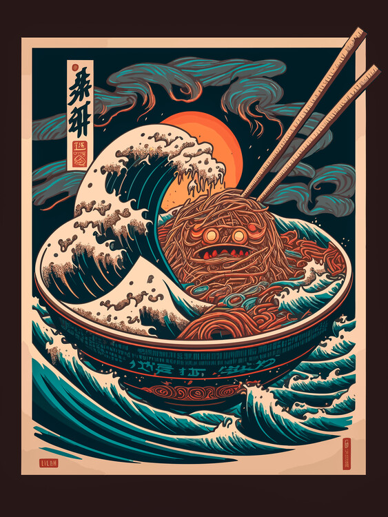 Poster Japanese ramen