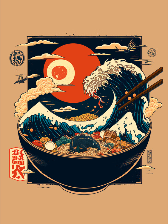 Poster Japanese ramen
