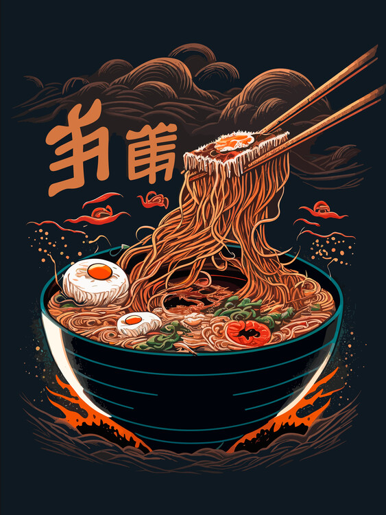 Poster Japanese ramen