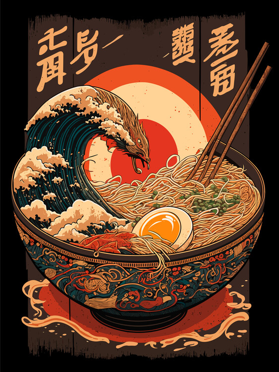 Poster Japanese ramen