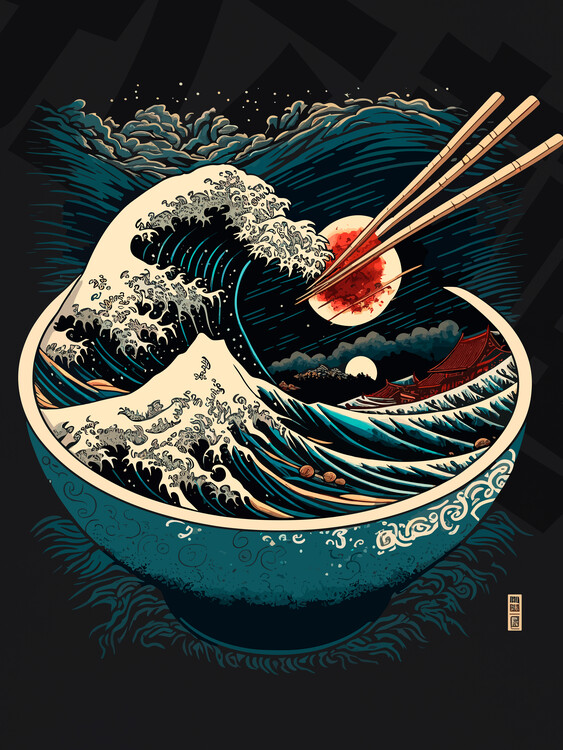 Poster Japanese ramen