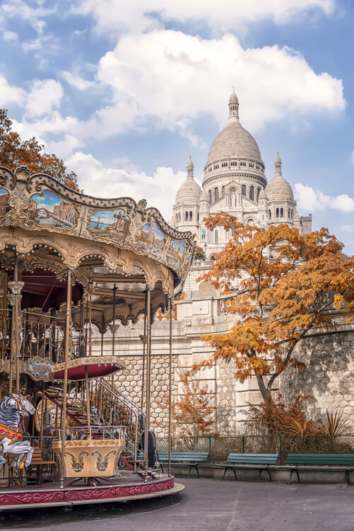 Cuadro en lienzo Montmartre At Fall