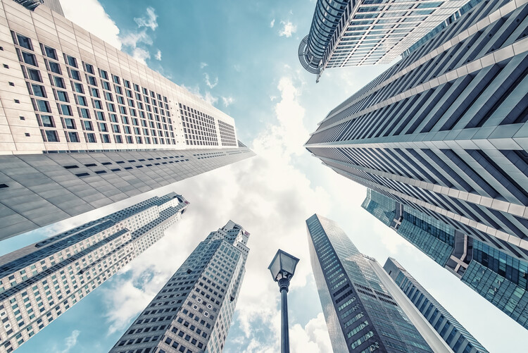 Принти на полотні Singapore Architecture