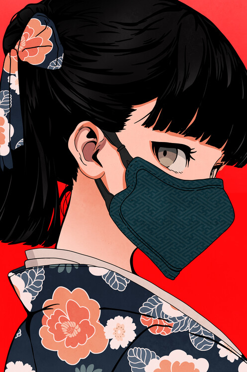 Плакат Masked beauty