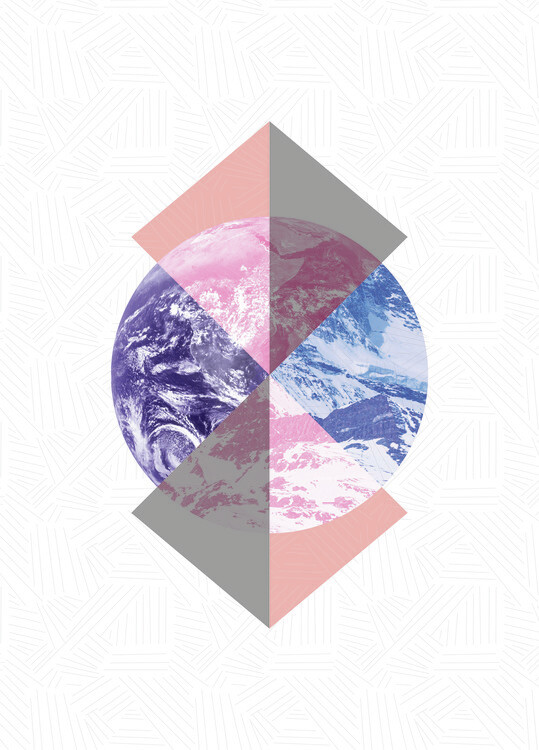 Poster Earth & Mountain Meta #1