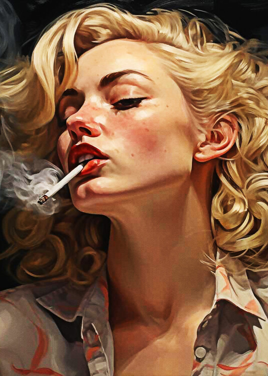 Плакат Expression Lady Smoke