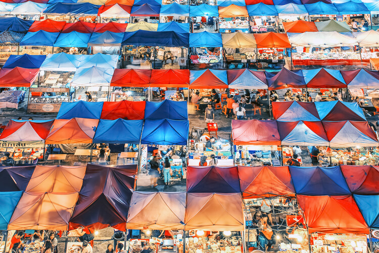 Poster Colorful Market