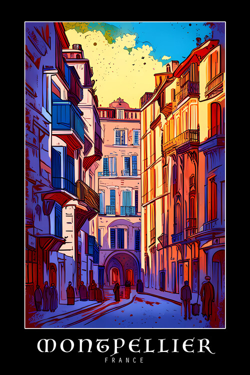 Poster MONTPELLIER /France: Montpellier's Vibrant Spirit