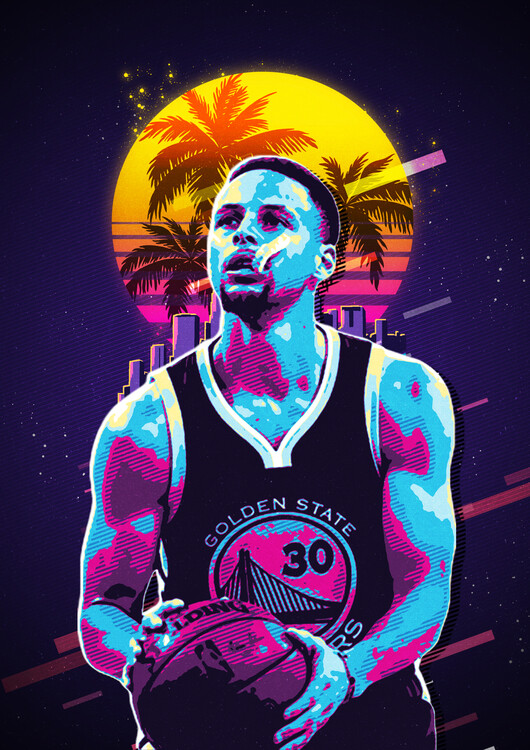 Canvas Print Chef Curry retro80s