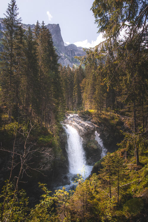 Poster Waterfall Switzerland