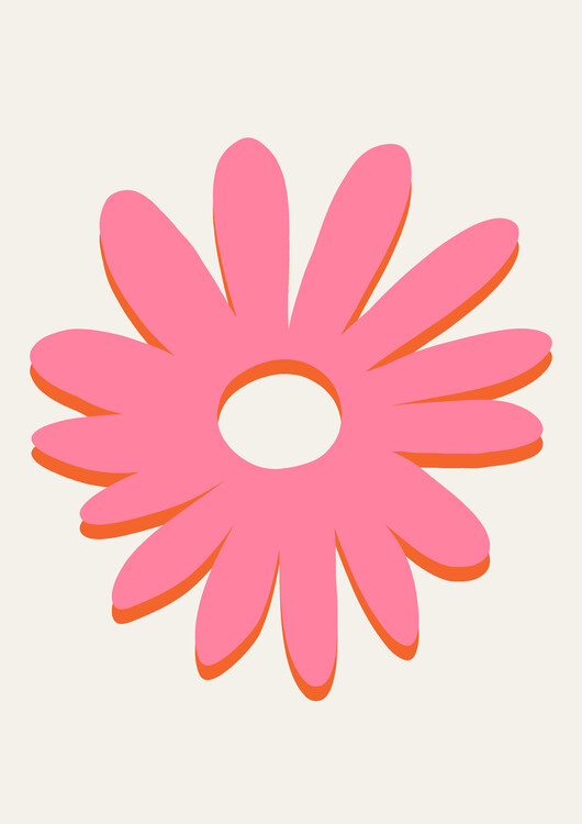 Poster Flower power retro