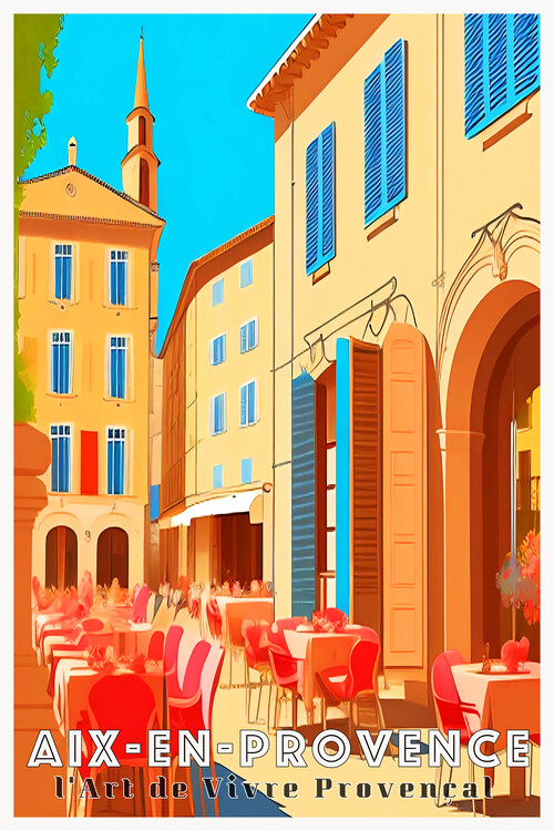 Poster Aix-en-Provence | France: The Provençal Art of Living