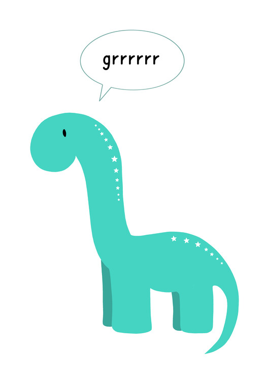 Poster Dino roar