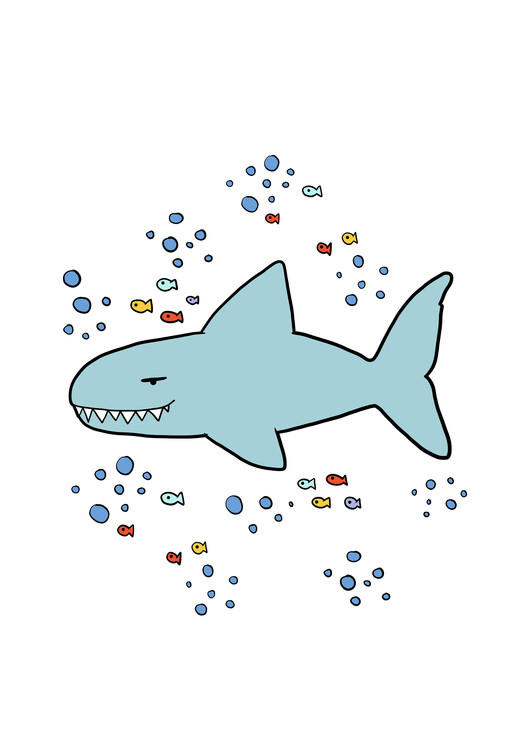 Poster Happy shark