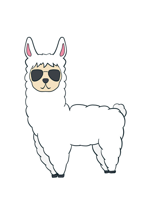 Poster Summer Alpaca