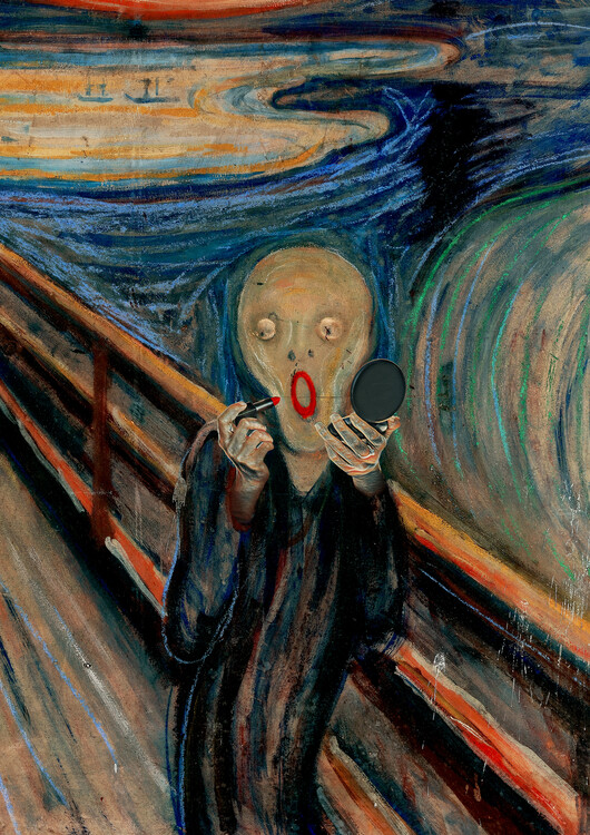 Poster Screaming Make Up