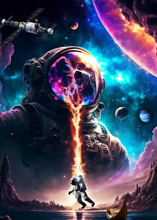 Plakát Mystic Astronaut