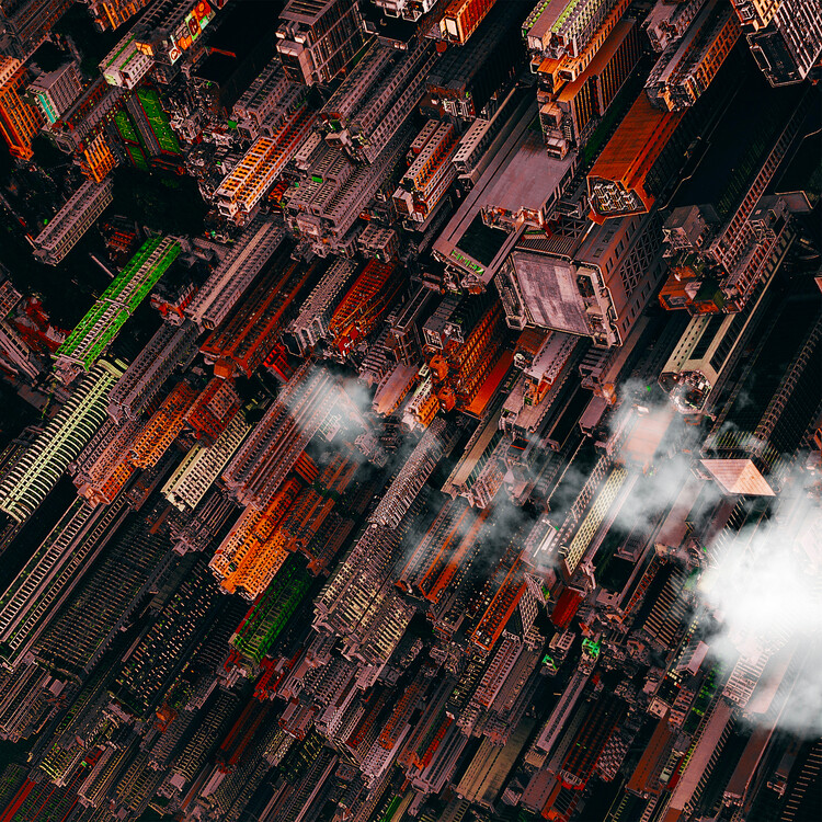 Canvas Print Architecture of Density