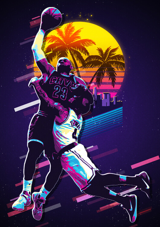 lebron james print
