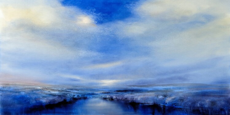 Plakát landscape blue
