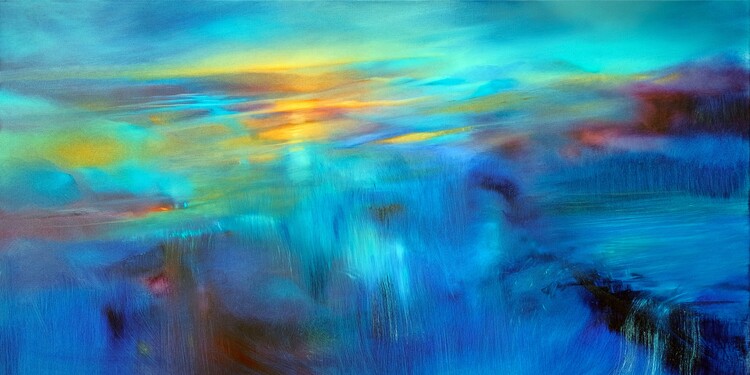 Plakát the sun and the wind - turquoise light
