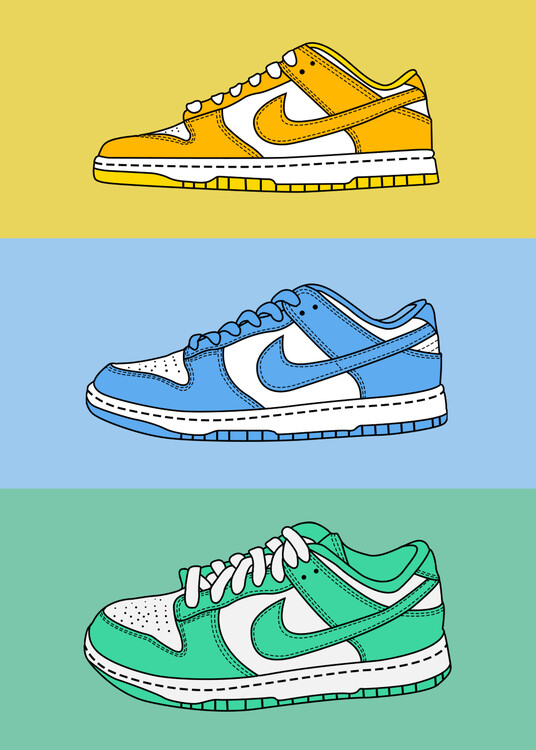 Poster Higbest Dunk Sneakers