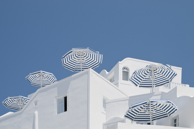 Levně Plakát, Obraz - Blue and white, Linda Wride, 40 × 26.7 cm