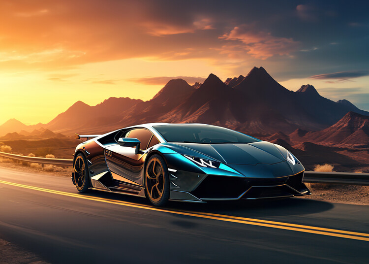 Canvas Print Lamborghini Car