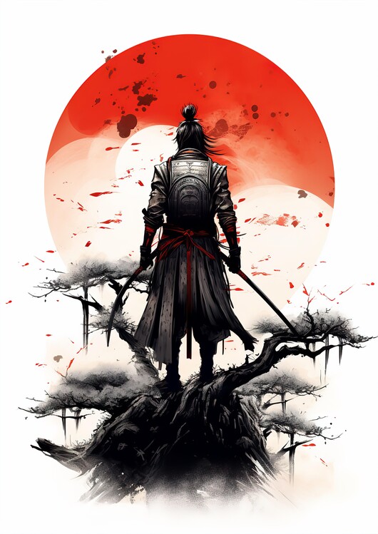 Poster Japanese Samurai