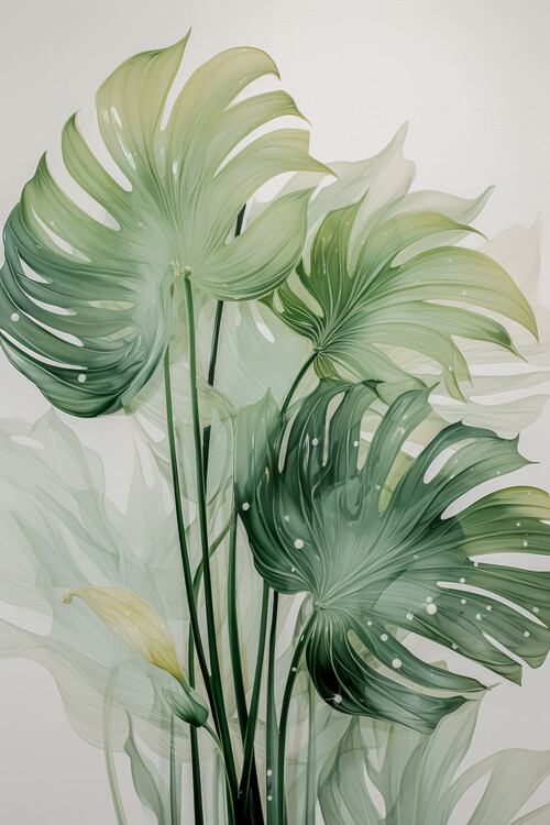 Poster Monstera leafes