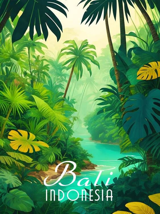 Poster Bali Indonesia Travel Poster
