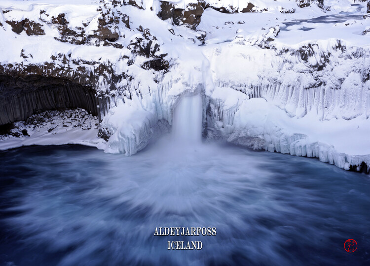 Poster Aldeyjarfoss Iceland Nature