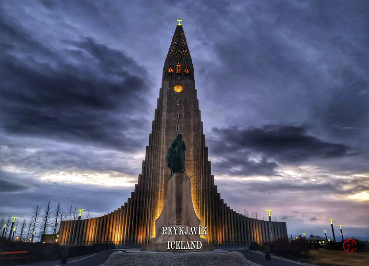 Tableau sur toile Reykjavík Iceland